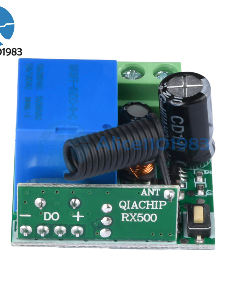 433Mhz 5-60V 1CH Universal Wireless Remote Control Switch Relay Receiver Module