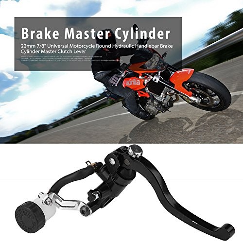 Front Brake Master Cylinder, 22mm 7/8" Universal Motorcycle Round Front Left