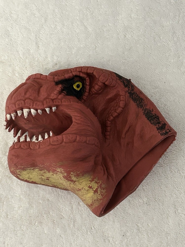T-Rex Head Soft Stretchable Rubber Hand Puppet Dinosaur Toy