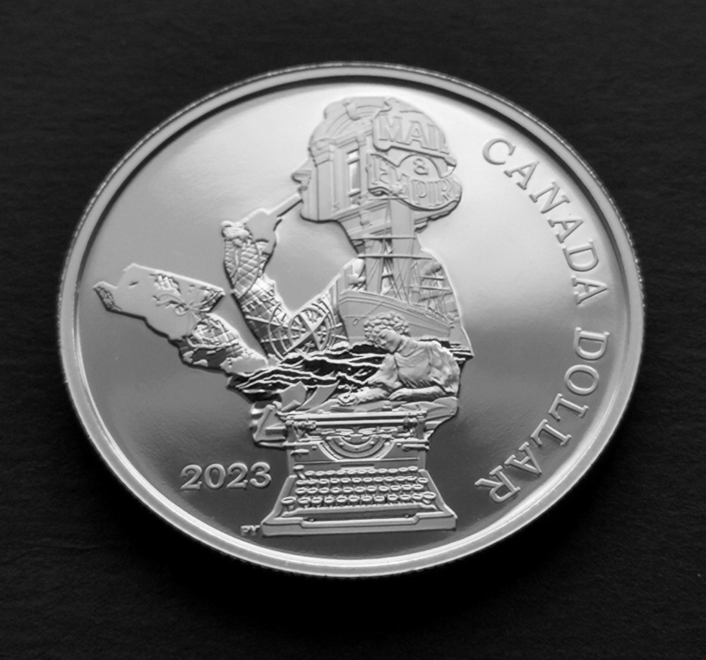 ***  CANADA  PROOF  SILVER  DOLLAR  2023  ***  KATHLEEN  KIT  COLEMAN  ***