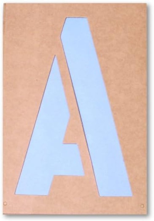 Versatile 2-Inch Gothic Stencils - Reusable Plastic for Crafting & More