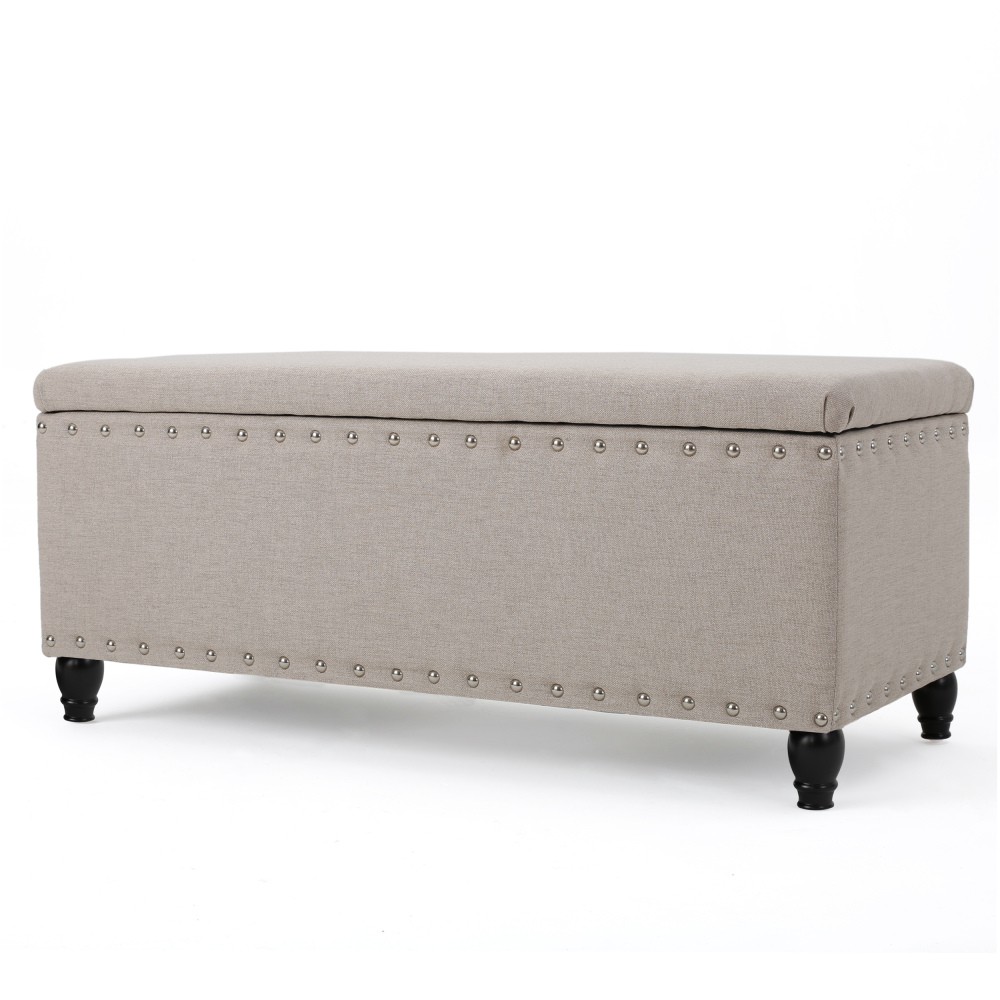 Storage Bench with Birch Legs and Storage Space