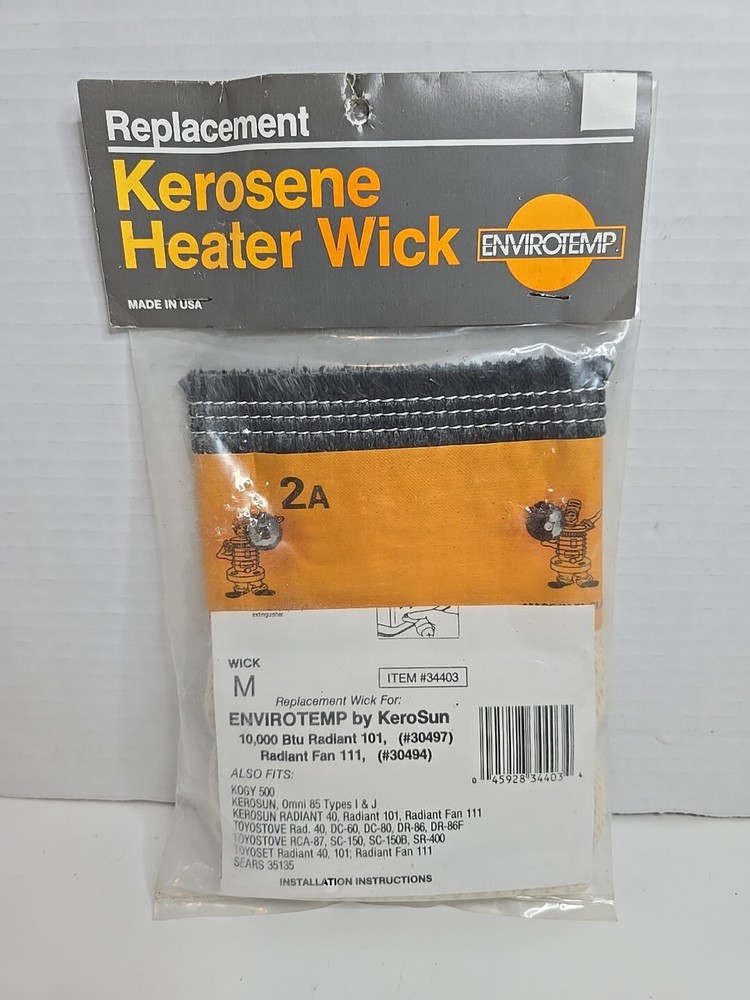 New Envirotemp Replacement Kerosene Heater Wick