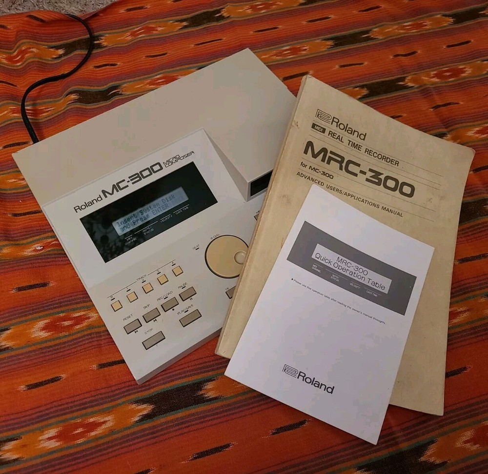 Roland MC-300 MICRO COMPOSER Midi Sequencer MC300 Advanced Manual Quick Table