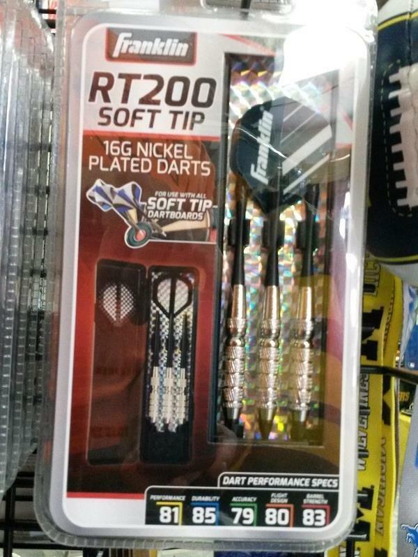 FRANKLIN  RT 200 Nickel Plated 16 Gram Soft Tip Darts