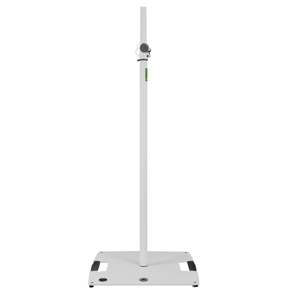 Gravity GLS431W White Square Base Lighting Stands with Cables