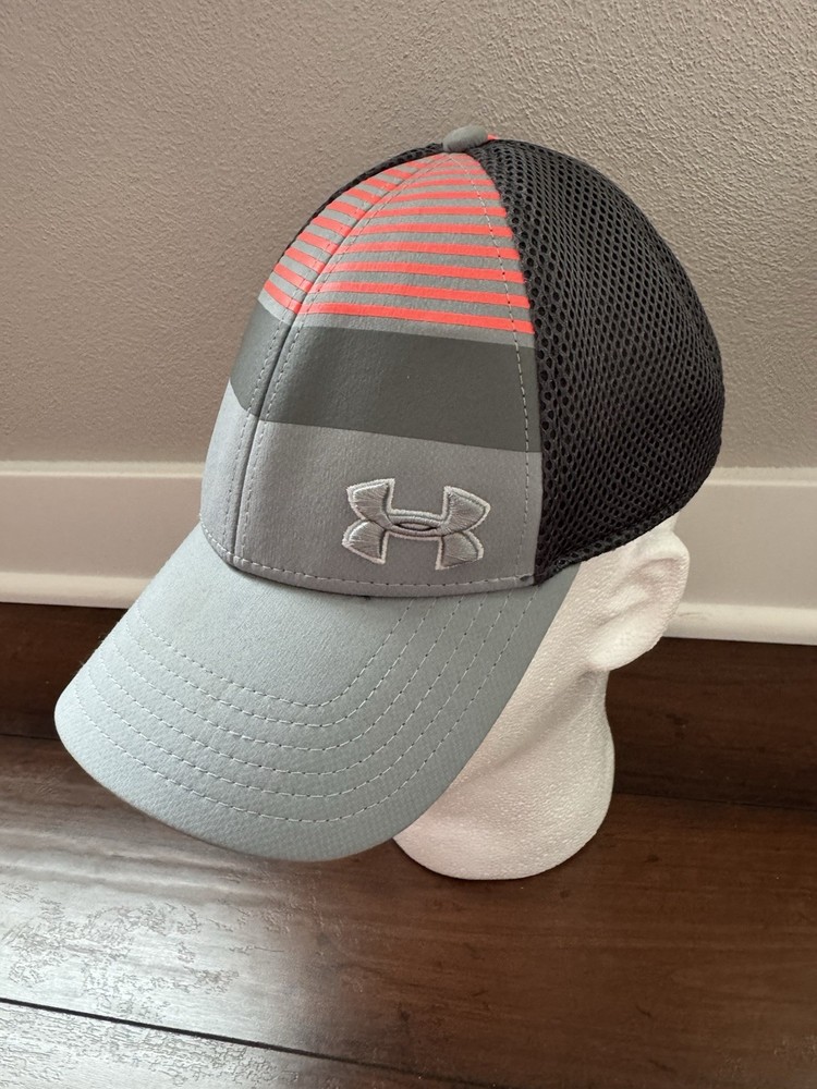 Under Armour Golf Hat Gray And Orange M/L