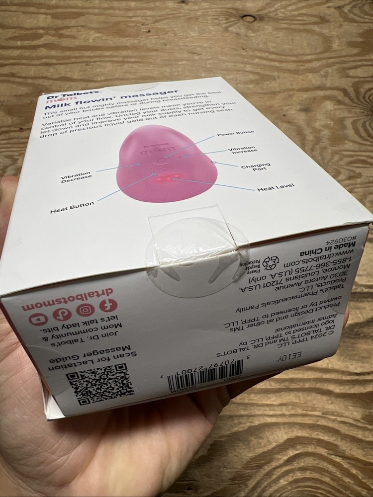 Dr Talbot's Mom Lactation Massager - Adjustable Heat and Vibration Modes