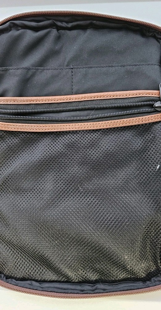 FOSSIL Travel Tech Organizer 100% Leather in Cognac