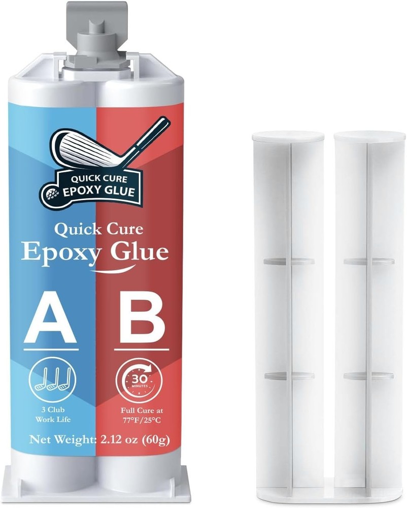 QuickCure PRO-FIX Long Cure Golf Epoxy - Full Set Work Life - Extra Strength -