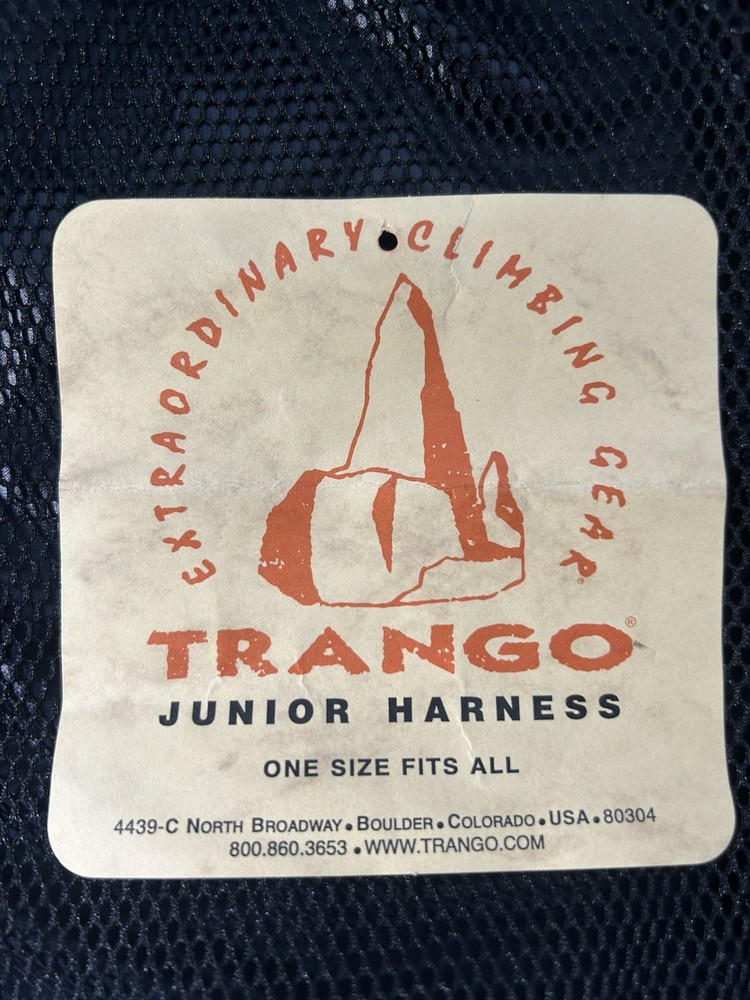 TRANGO APACHE Kids Junior Type B Climbing Full Body Harness 132 lbs max