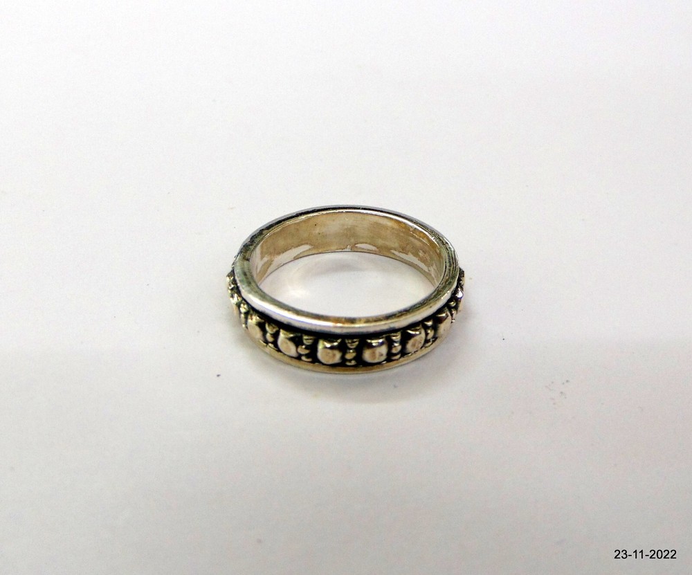 92.5% silver mens ring spin handmade ring silver jewellery