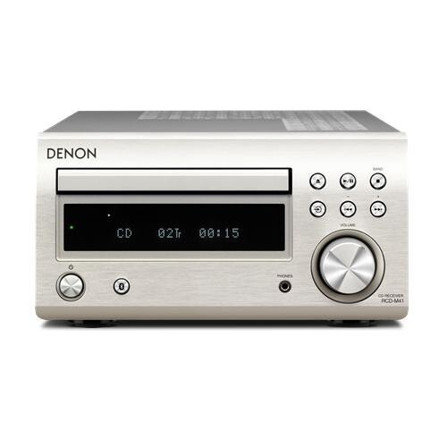 DENON RCD-M41SP Silver CD Receiver with Discrete Amp & Bluetooth NEW