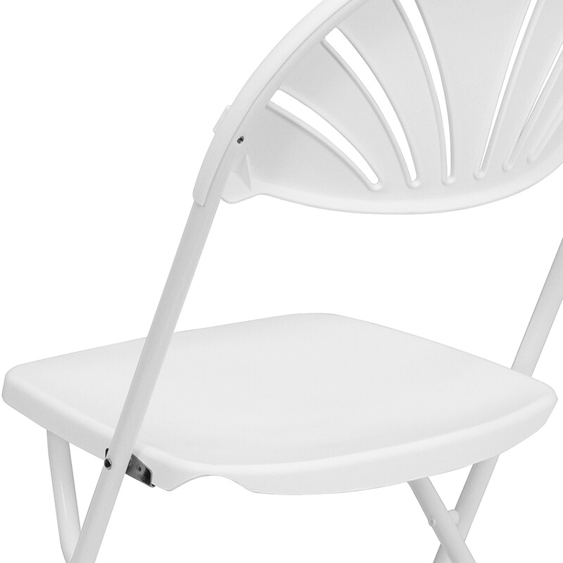 White Plastic Folding Chair
