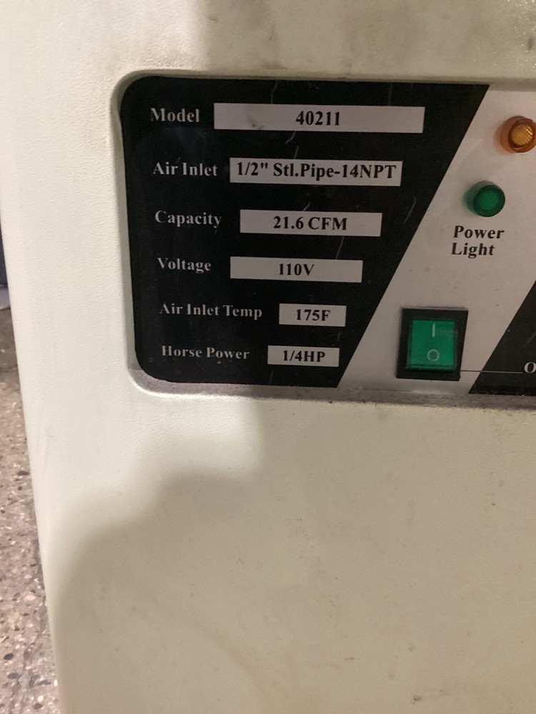 CENTRAL PNEUMATIC 40211 Compressed Air Dryer USED
