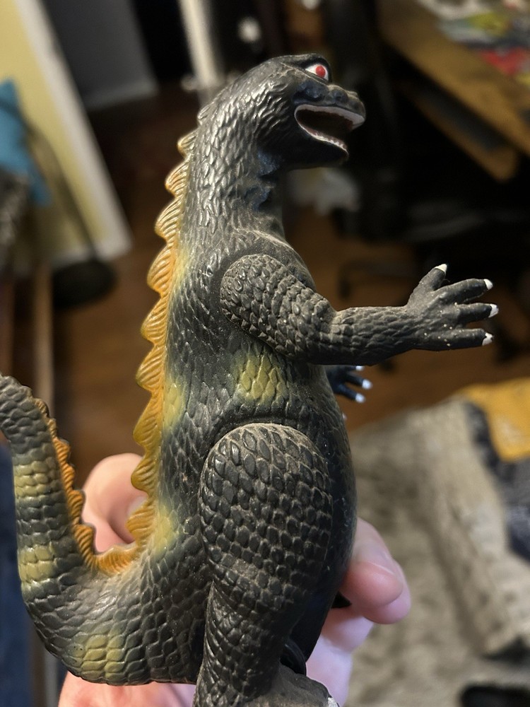 MONSTER DINOSAUR PULL BACK+GO ACTION GODZILLA VERY RARE