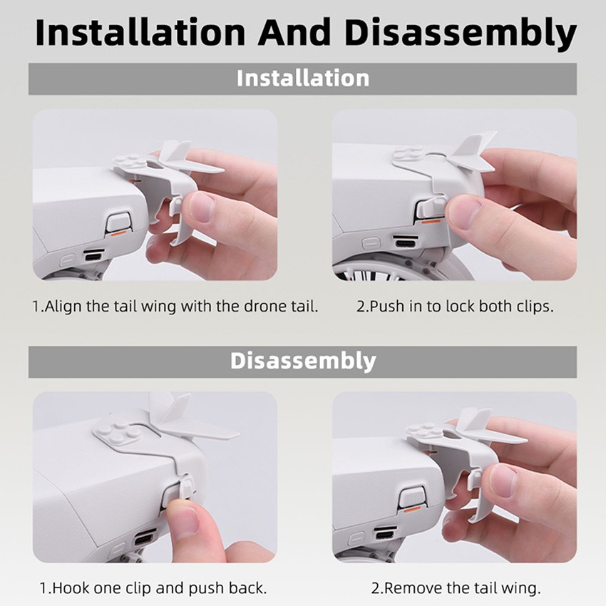 Flight Tail Drone Aerodynamic Tail Flight Balance Stabilizer for DJI FLIP