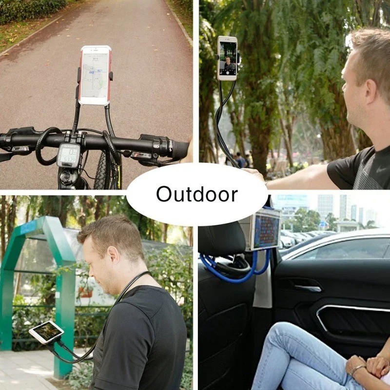 Universal Neck Cell Phone Holder Lazy Bracket Hand-Free Stand For iPhone Android