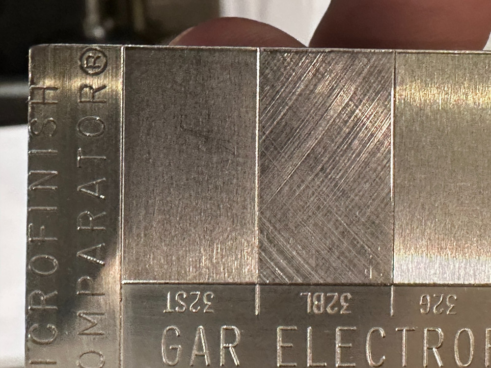 GAR S-22 Microfinish Comparator Plate, Case, Instructions