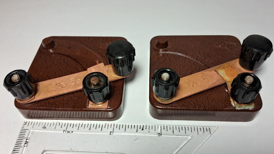 Vintage Soviet Switches Educational Physics Bakelite FEP Soviet USSR 60s