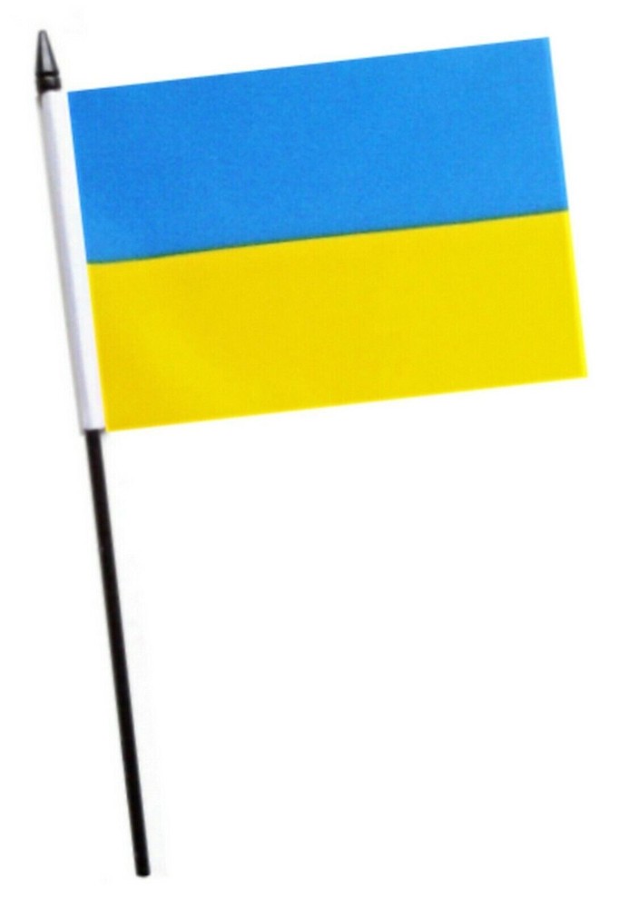 Ukraine Small Hand Flag (6" x 4")
