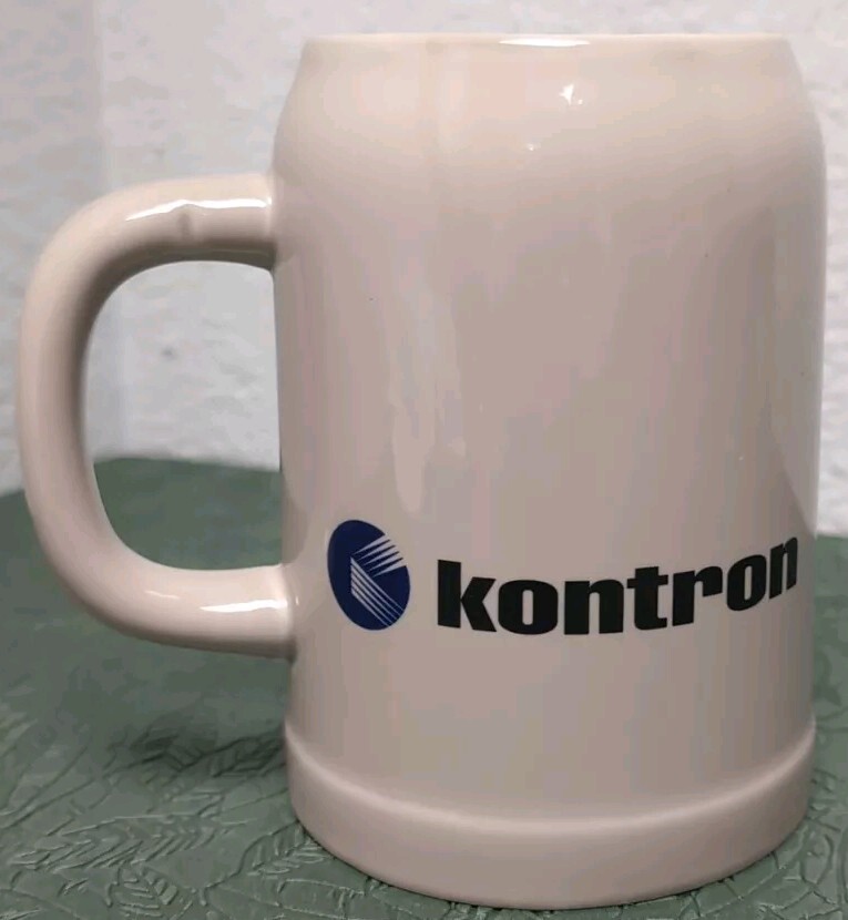 KONTRON Computer Software Employee Logo Advertising Mug Stein Germany