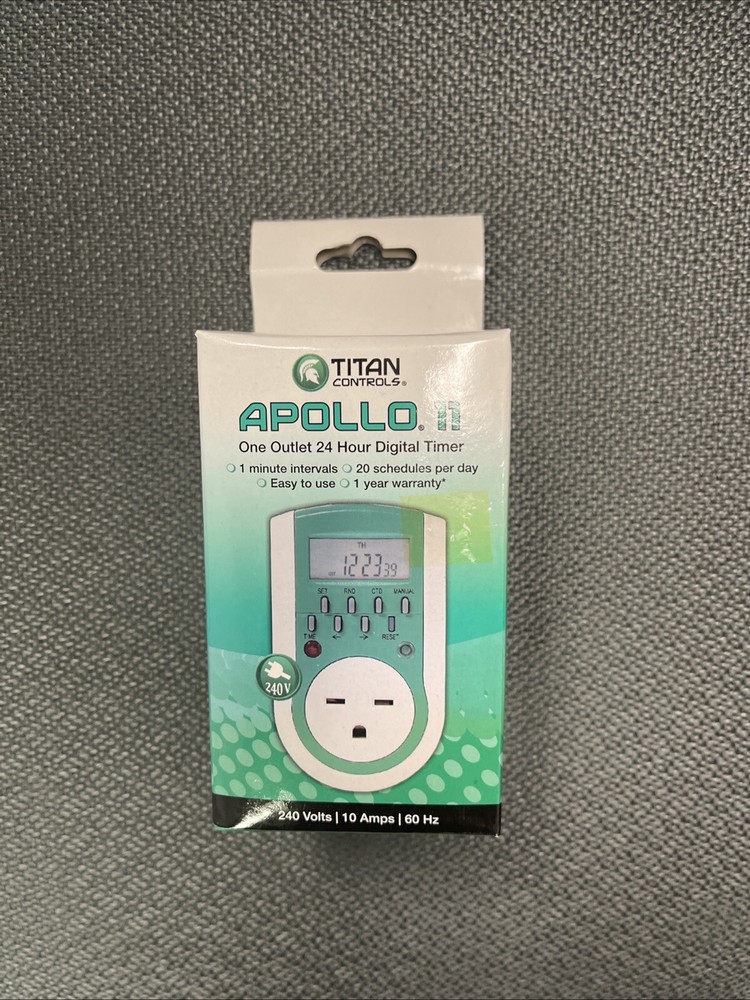 Titan Controls Apollo 11 One Outlet Timer 240V