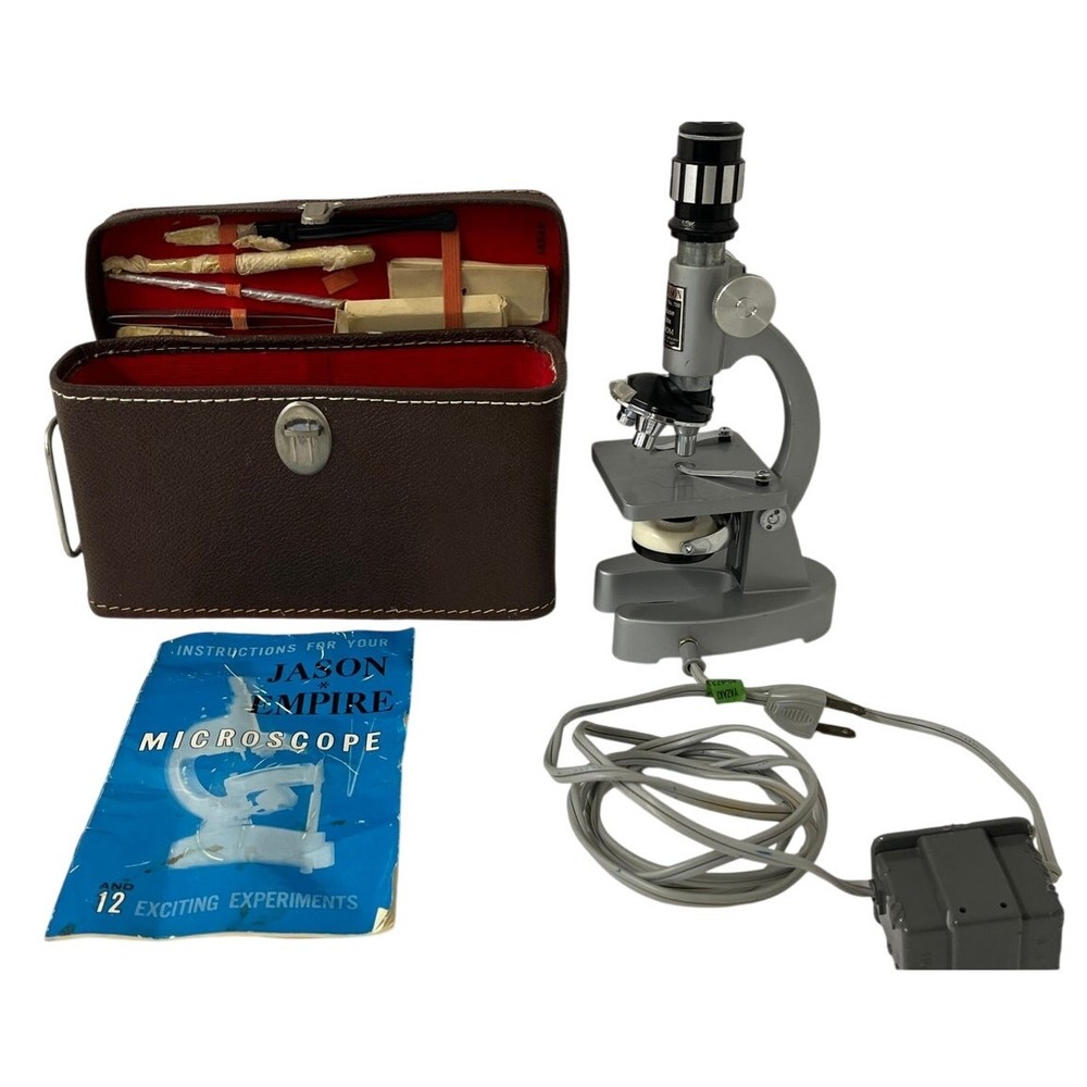 Jason Empire 708 Deluxe Microscope 750x w Case