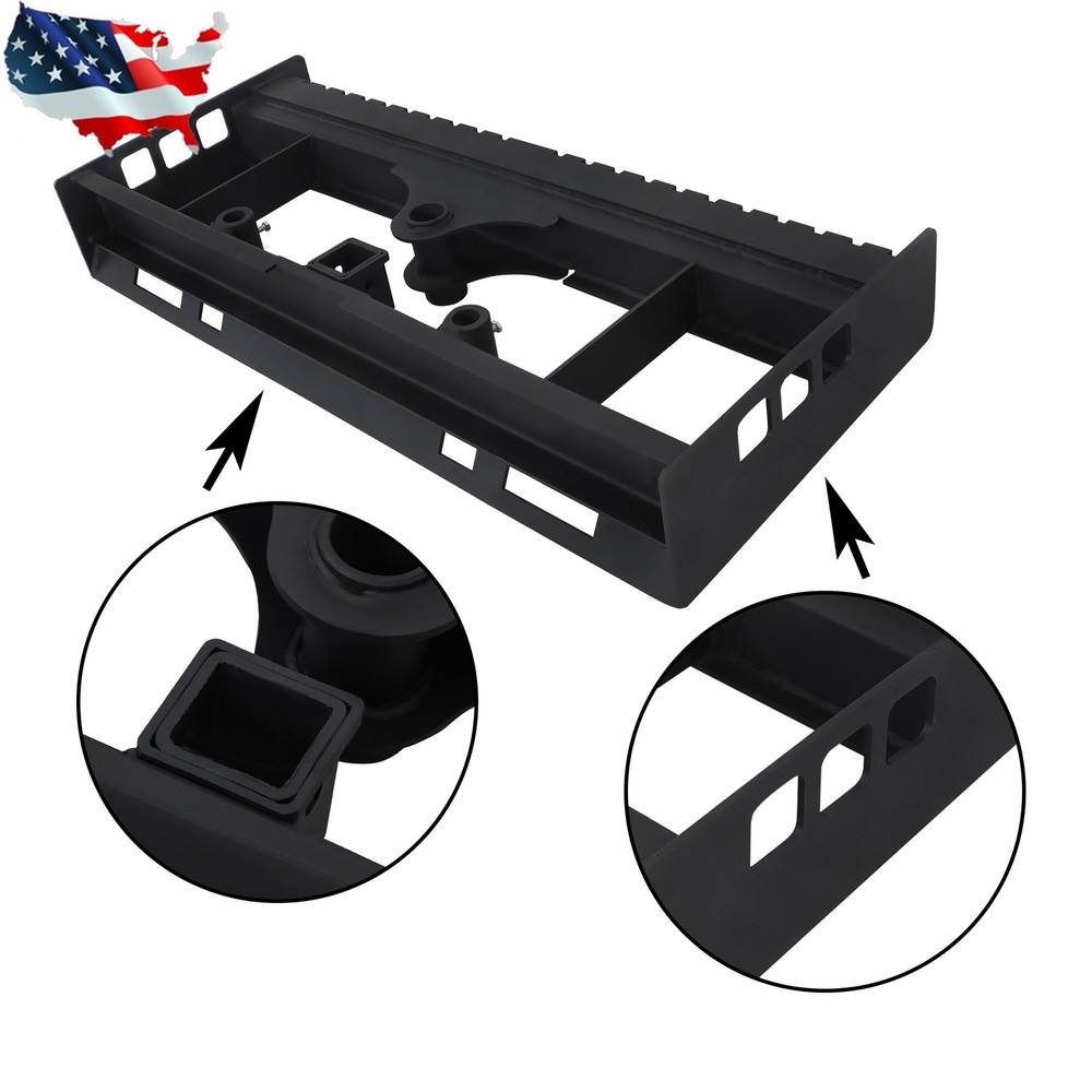 45" 2500LBS Skid Steer Pallet Fork Frame With Receiver Hitch & Spear Sleeves