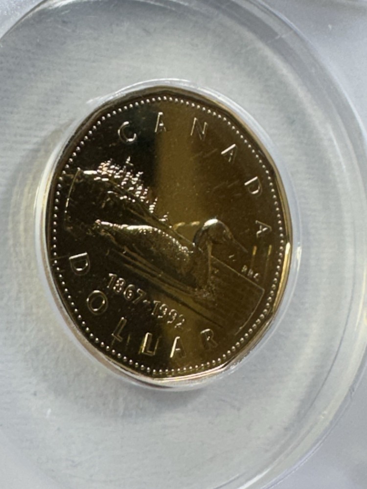 1992 Canada $1 Loonie Specimen Graded SP 68 by ANACS