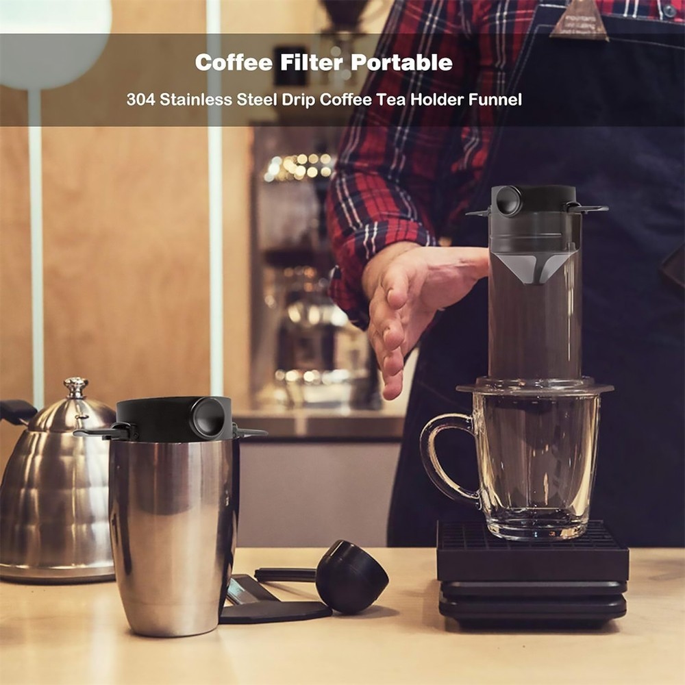 Durable Portable Foldable Coffee Filter Reusable Coffee Funnel Paperless Part