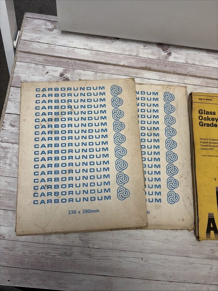Vintage Glass Cabinet Sandpaper