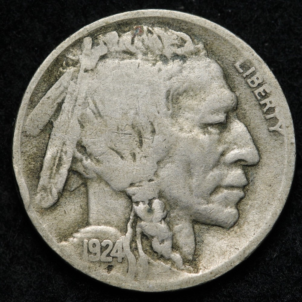 1924-D Buffalo Nickel FINE E156 GACE