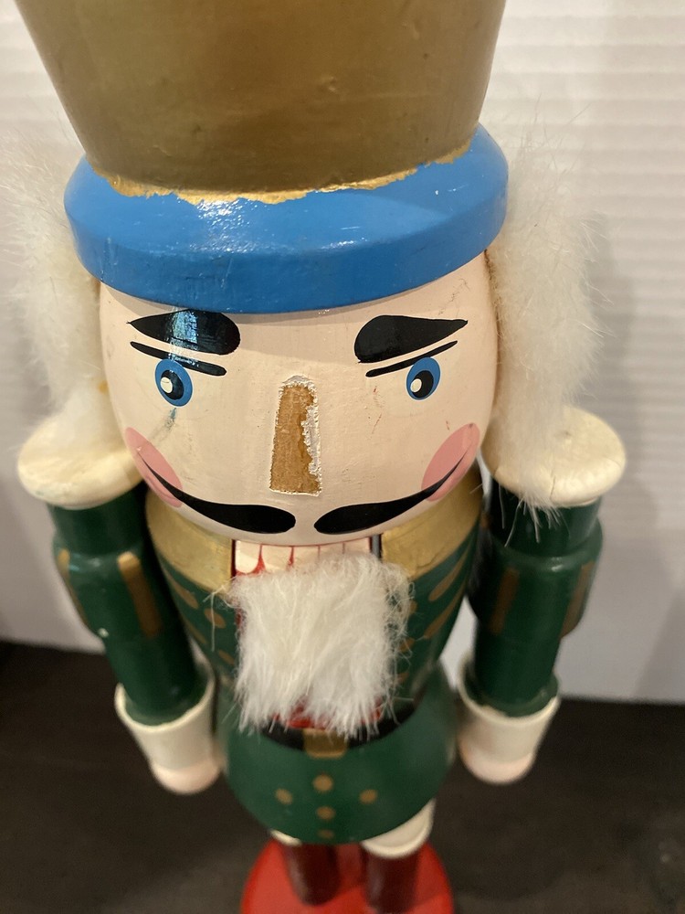 Nutcracker 15 in Green, Gold, Black, Blue