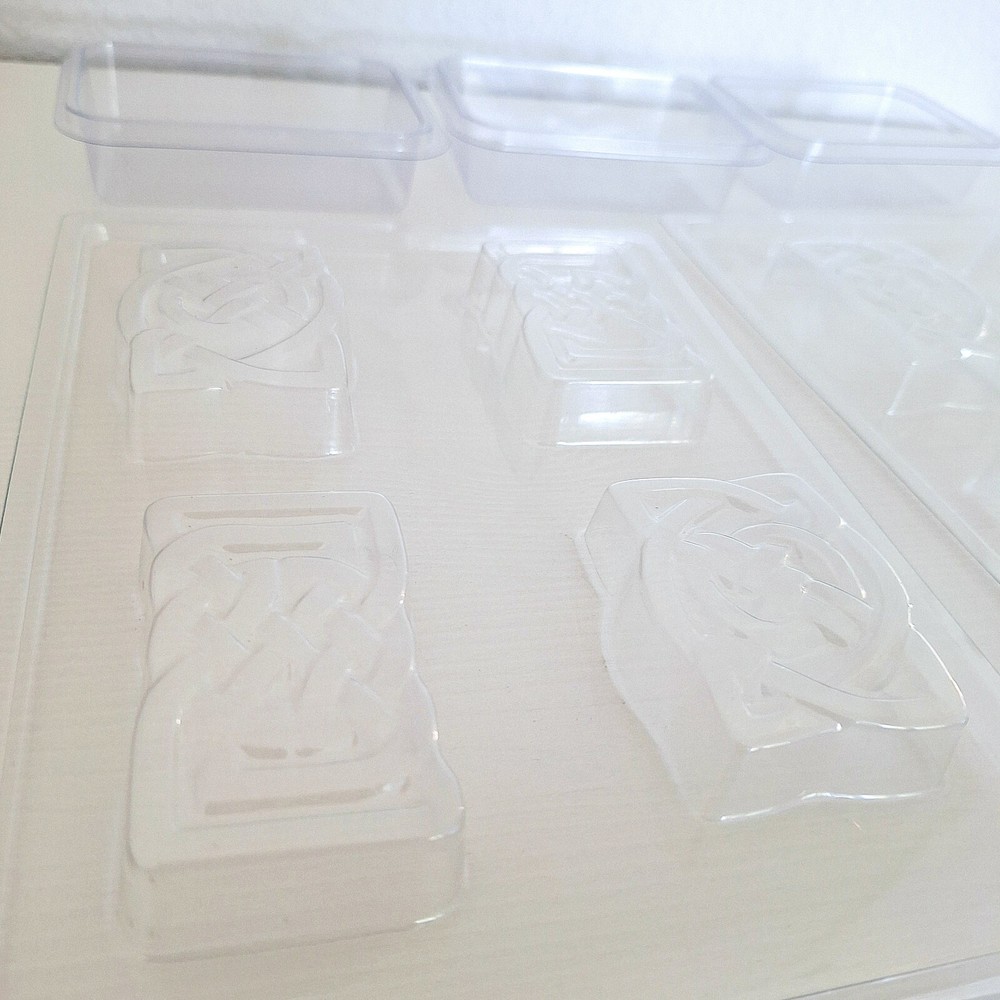 Plastic soap molds (rectangle shape)