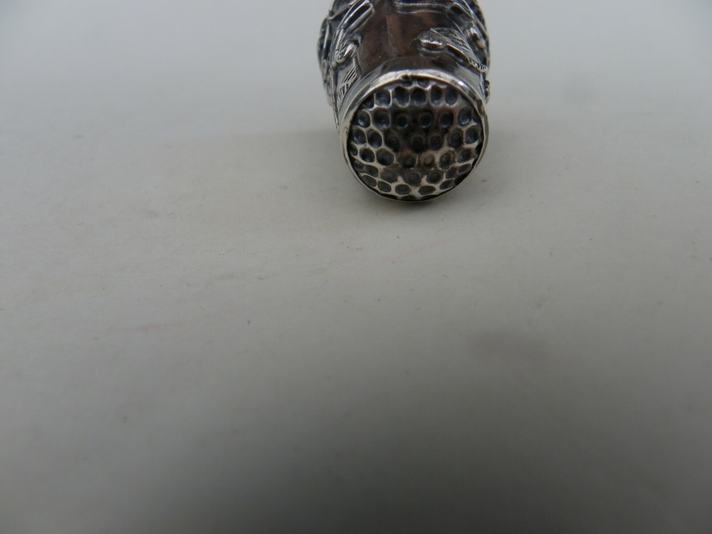 Vintage Silver Filigree Work Thimble 925