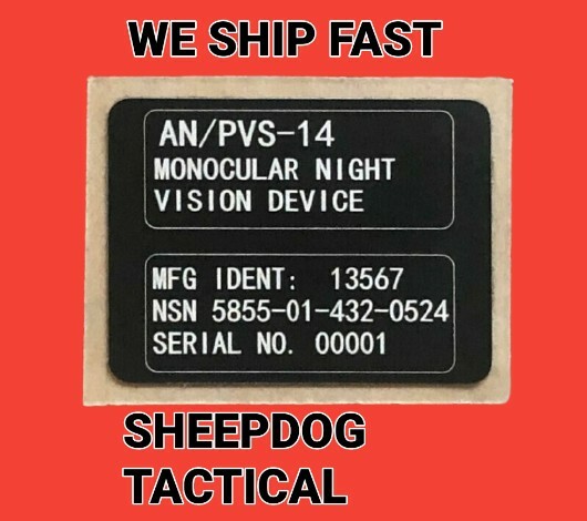 AN/PVS 14 and 15 Custom UID Tags