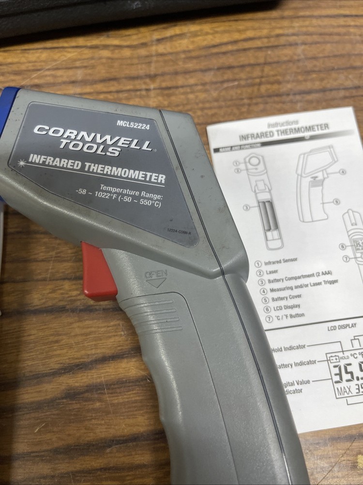 cornwell tools infrared thermometer MCL52224