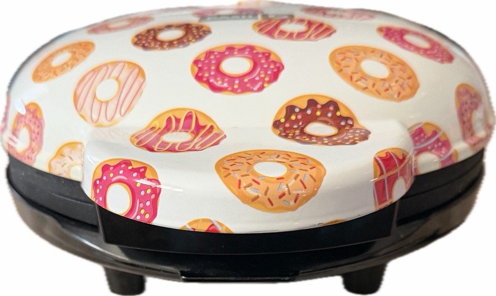 Dash Express Mini Donut Maker With Cute Donut Graphic Print -Tested