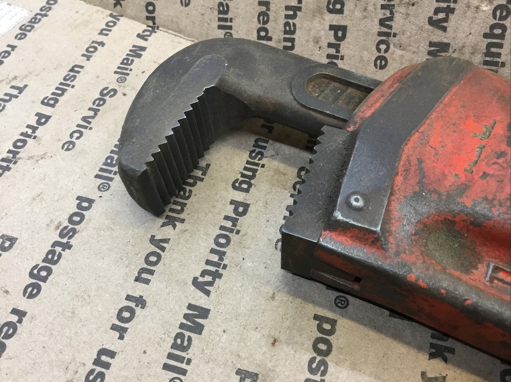 Rigid 14in Pipe Wrench Good Jaws USED