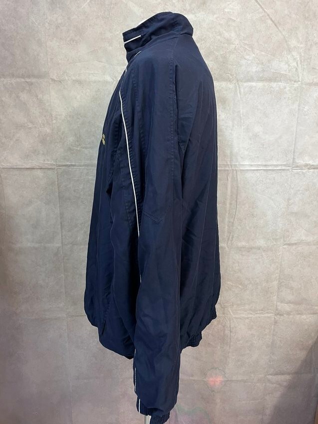 Macron Men's Training Trainer Windbreaker Jacket Blue Full Zip Size XXL