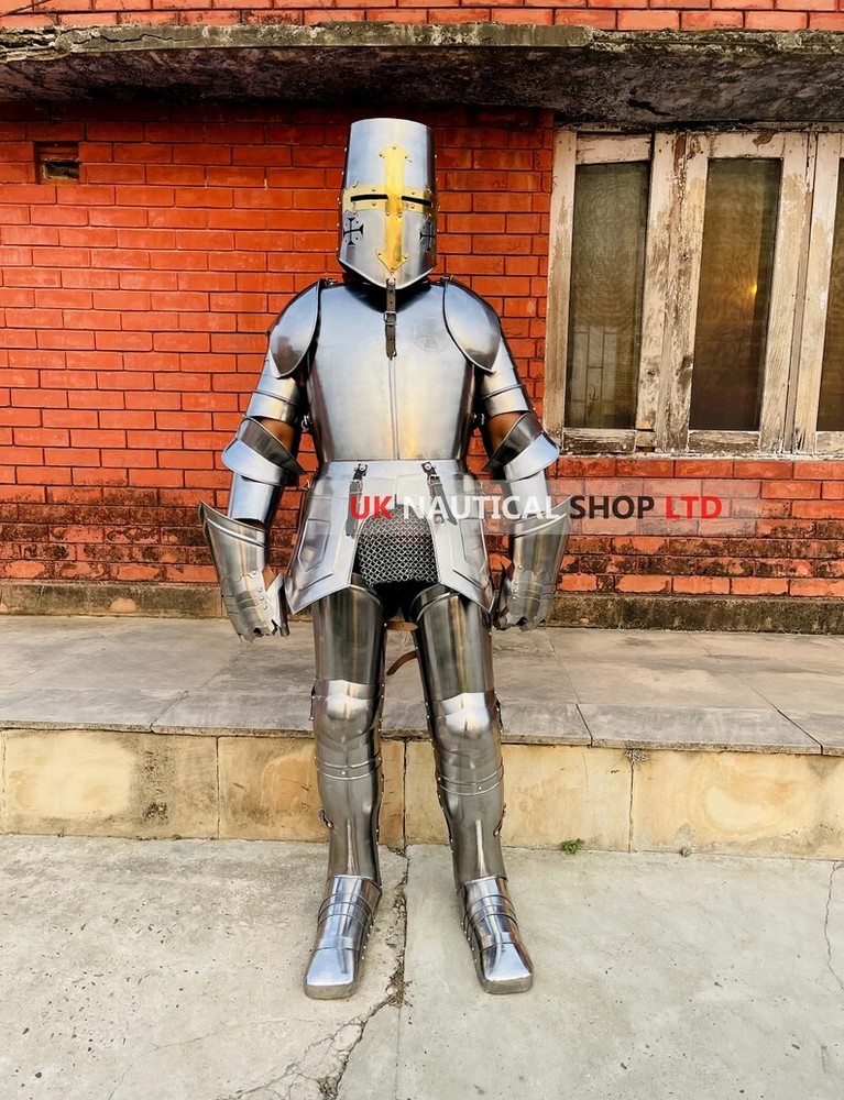 Medieval Templar Knight Armor Suit