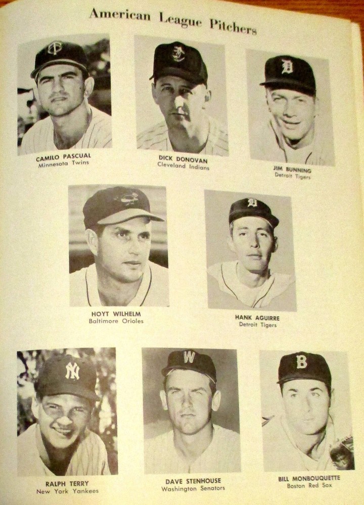 1962 Baseball All Star Game Program Washington D. C. Stadium Partially Scored