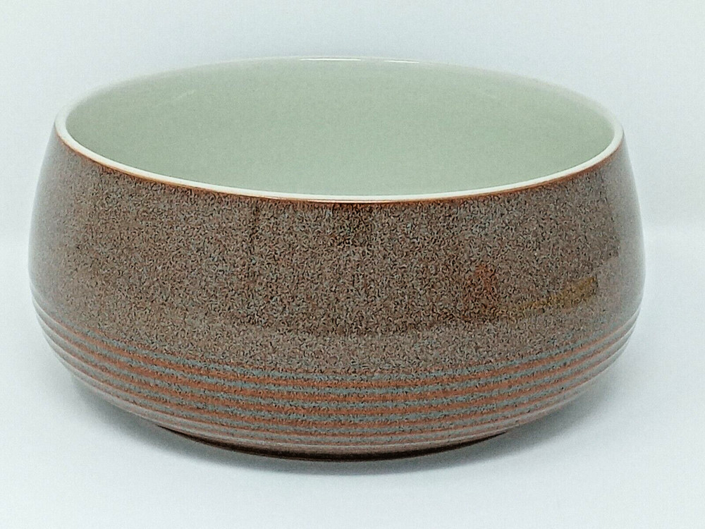 Denby Greystone 7" Vegetable Bowl made in England heavy stoneware euc