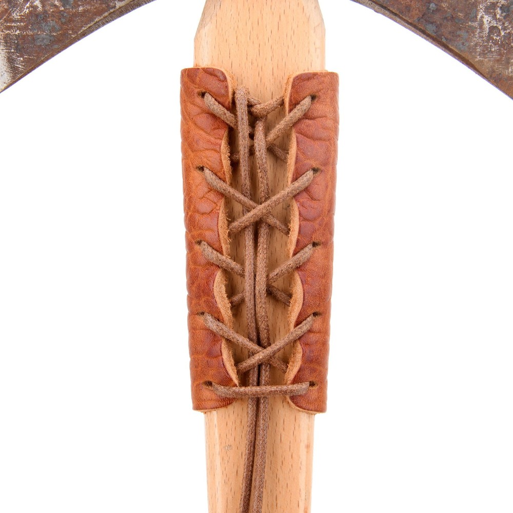 Brown Leather Double Bit Axe Guard Collar Camping Axe Handle Protector