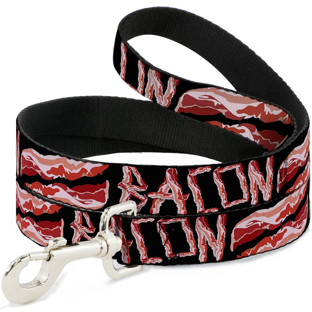 Dog Leash Bacon w/Text2 NARROW 0.5"