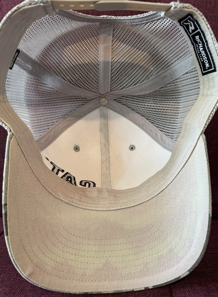 CAT Gray Camo SnapBack Trucker Cap with Logo Embroidery