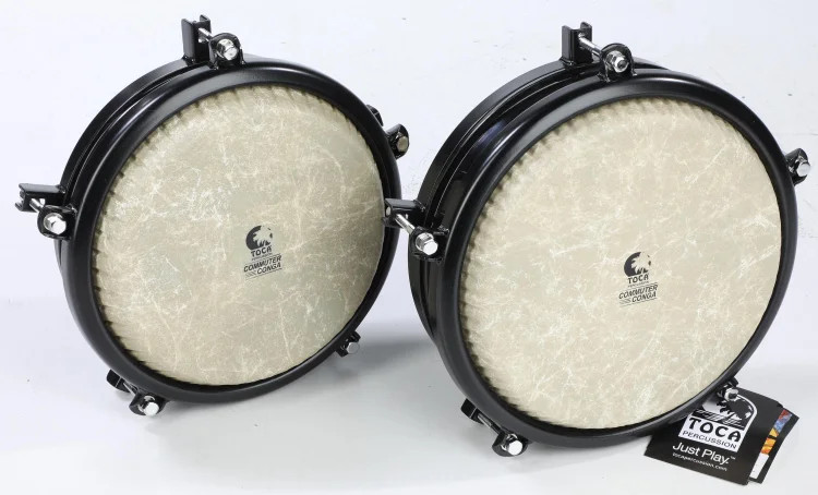 Toca Percussion Commuter Congas Set with Double Stand