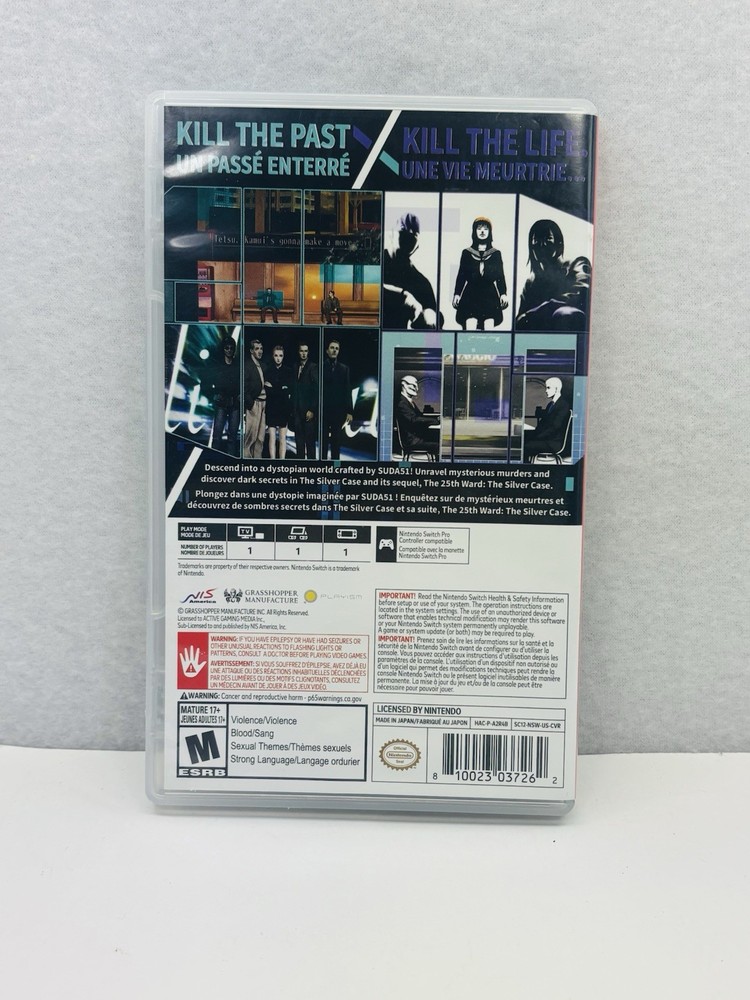 THE SILVER CASE 2425 NINTENDO SWITCH Case Only