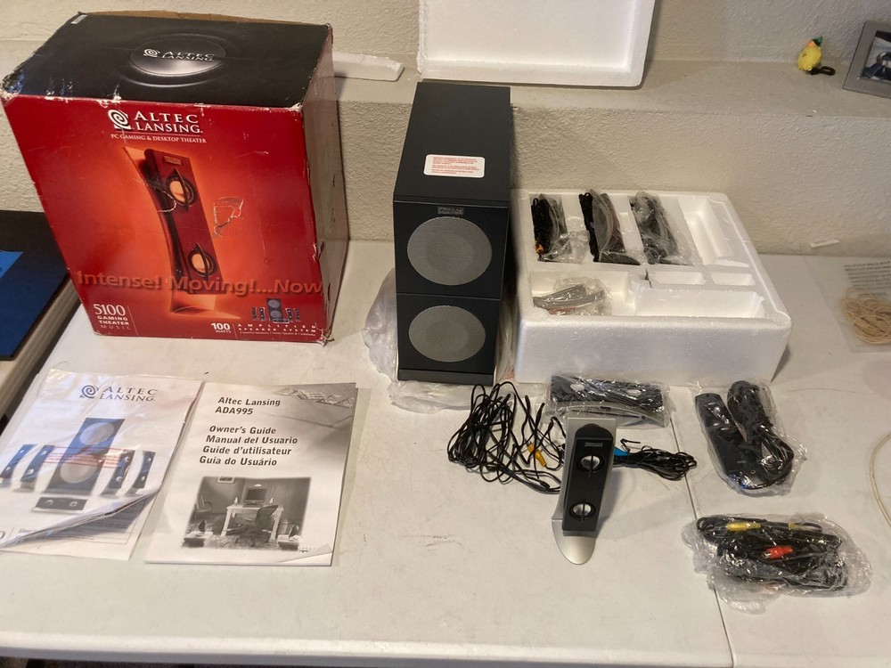 Altec Lansing ADA995 4-Piece Computer Speakers  New Open Box UNTESTED
